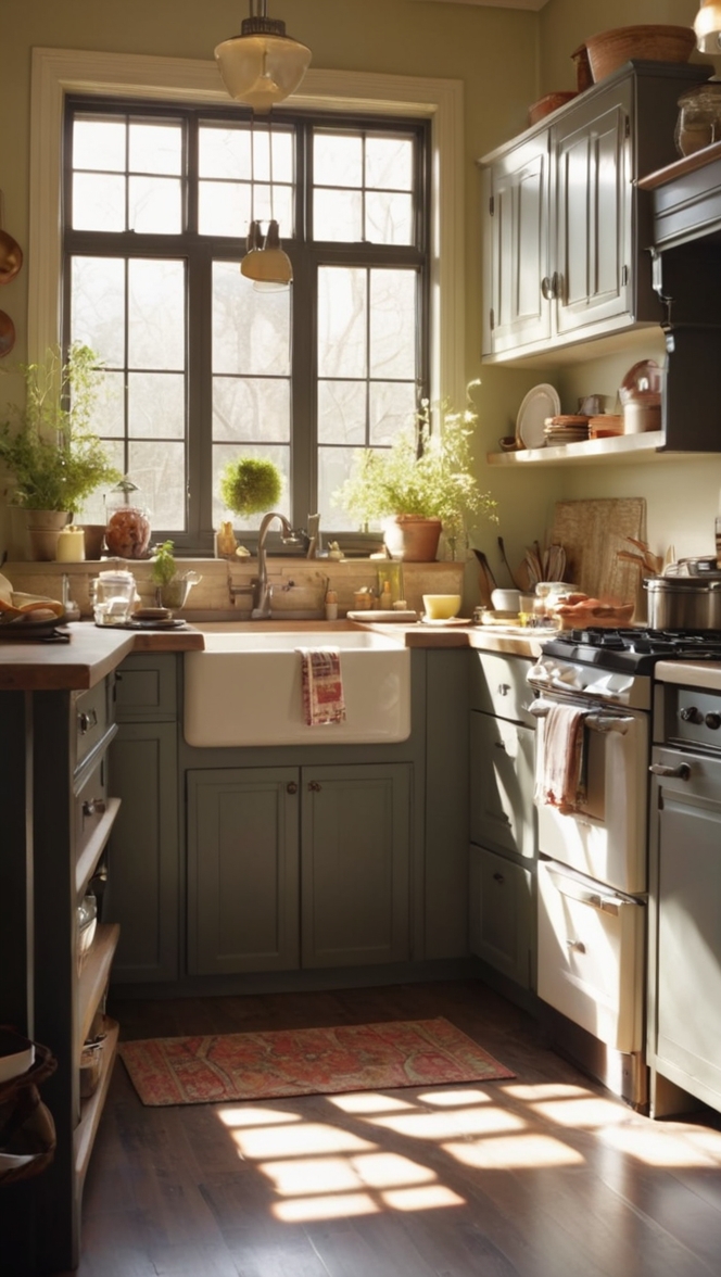 Dark kitchen design, Modern kitchen renovation, Rustic kitchen style, Cozy kitchen decor, Contemporary kitchen ideas