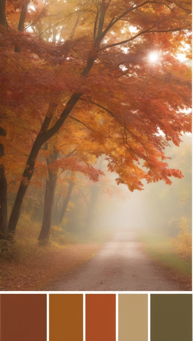 deep autumn colors, autumn color scheme, warm color palette, rich fall colors, autumn color trends