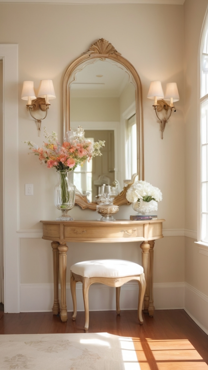 entrance table decor, entrance table design, hallway entrance table, modern entrance table, entryway console table