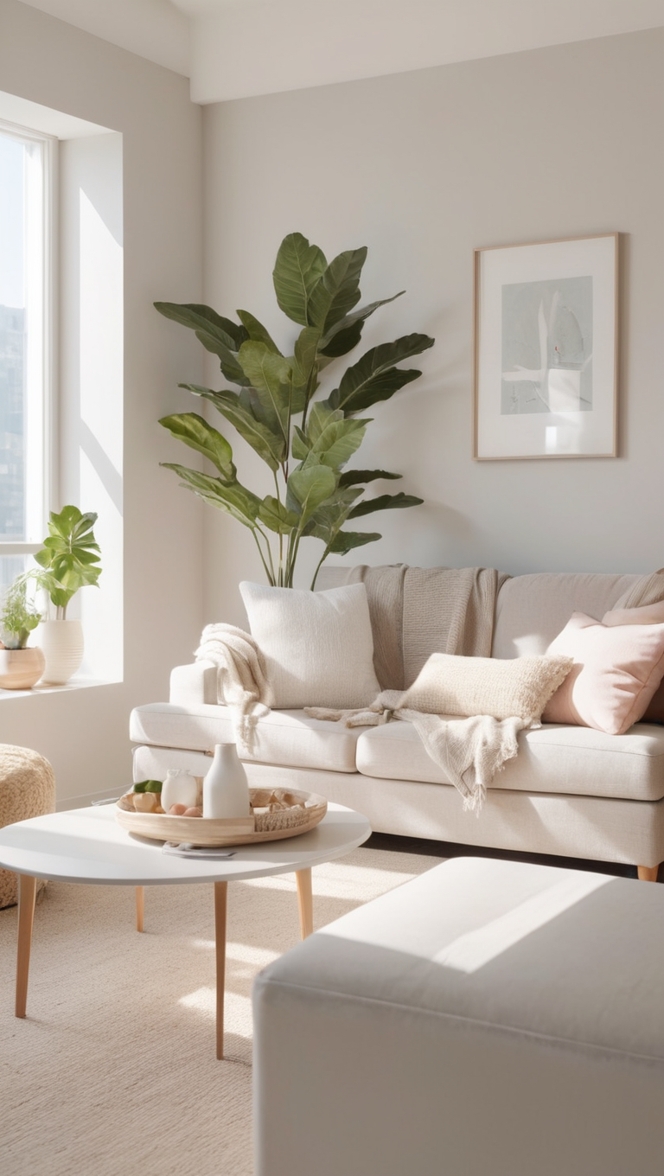 modern living room design, Scandinavian interior design, contemporary home decor, sleek minimalist furniture, minimalist apartment ideas