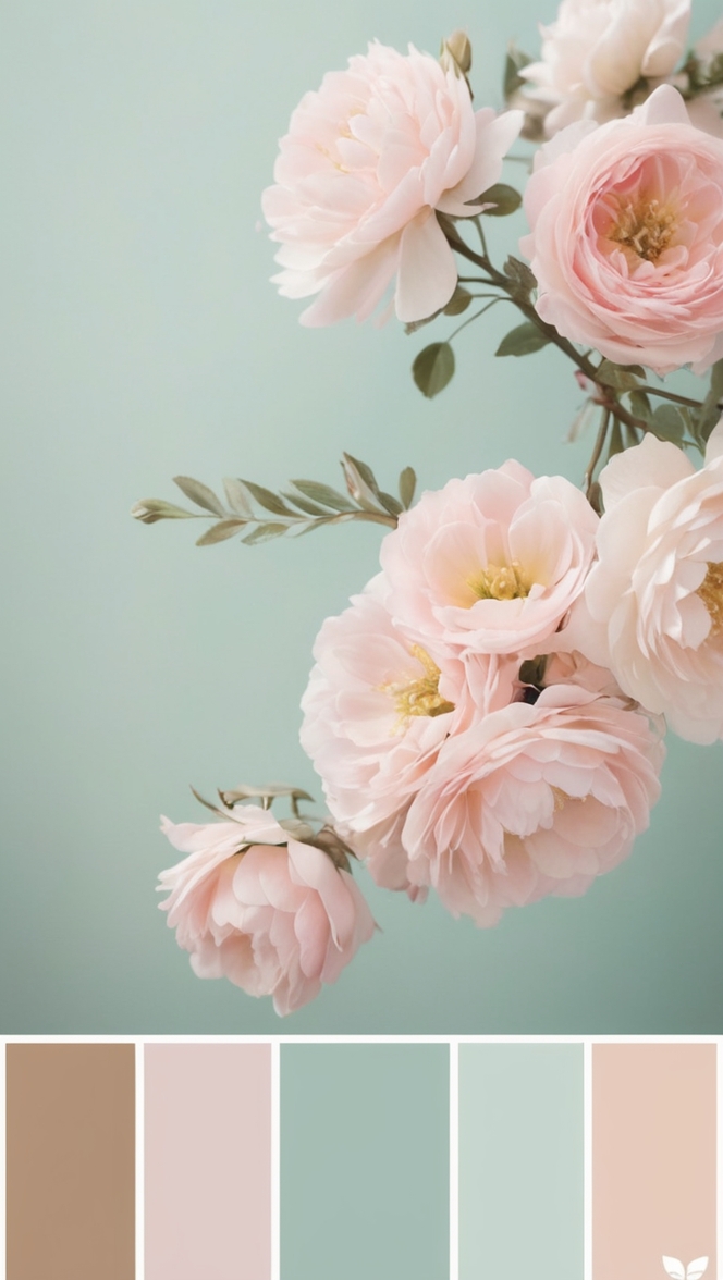 pastel color scheme, pastel color combination, pastel color trend, soft color palette, muted color scheme
