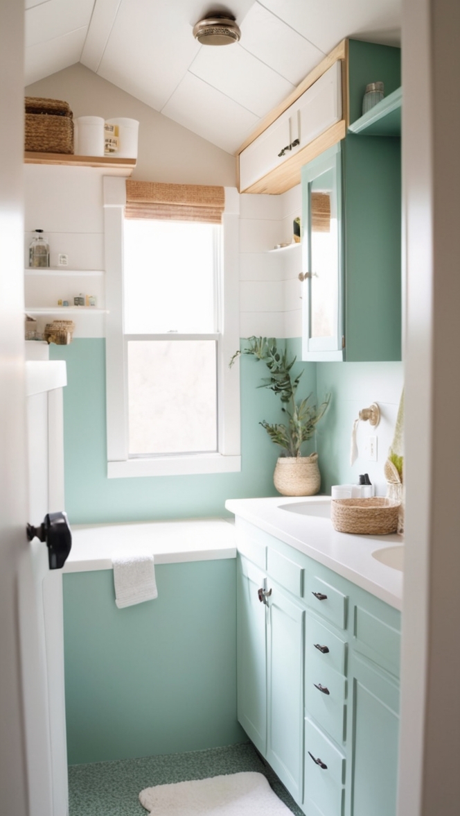 camper renovation, camper upgrades, RV bathroom remodel, small space bathroom renovation, camper renovation ideas