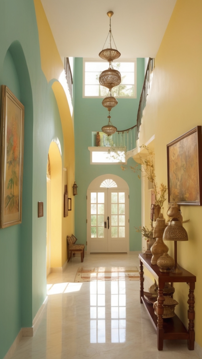 vastu paintings, vastu home decor, home entrance art, feng shui wall art, positive energy paintings