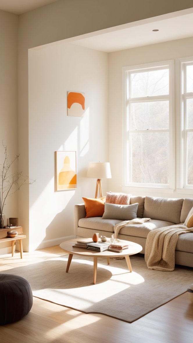 home decor, interior design, minimalist furniture, modern living space, cozy furnishings