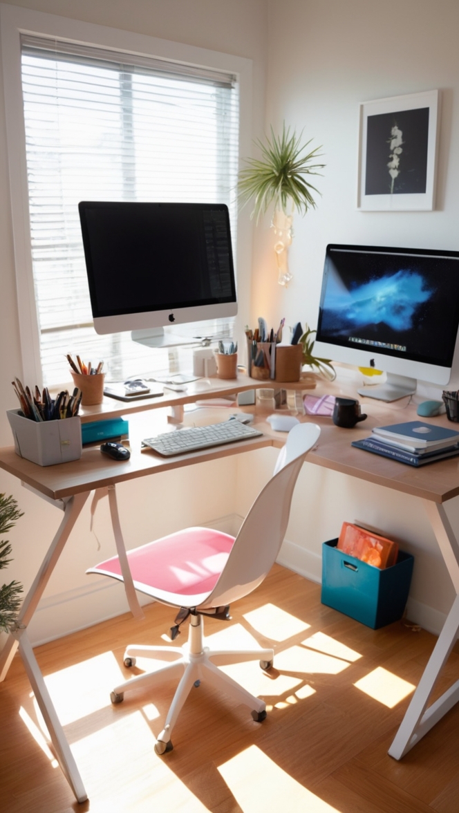 day trading workstation, home office trading setup, professional day trading setup, day trader home office, efficient day trading setup