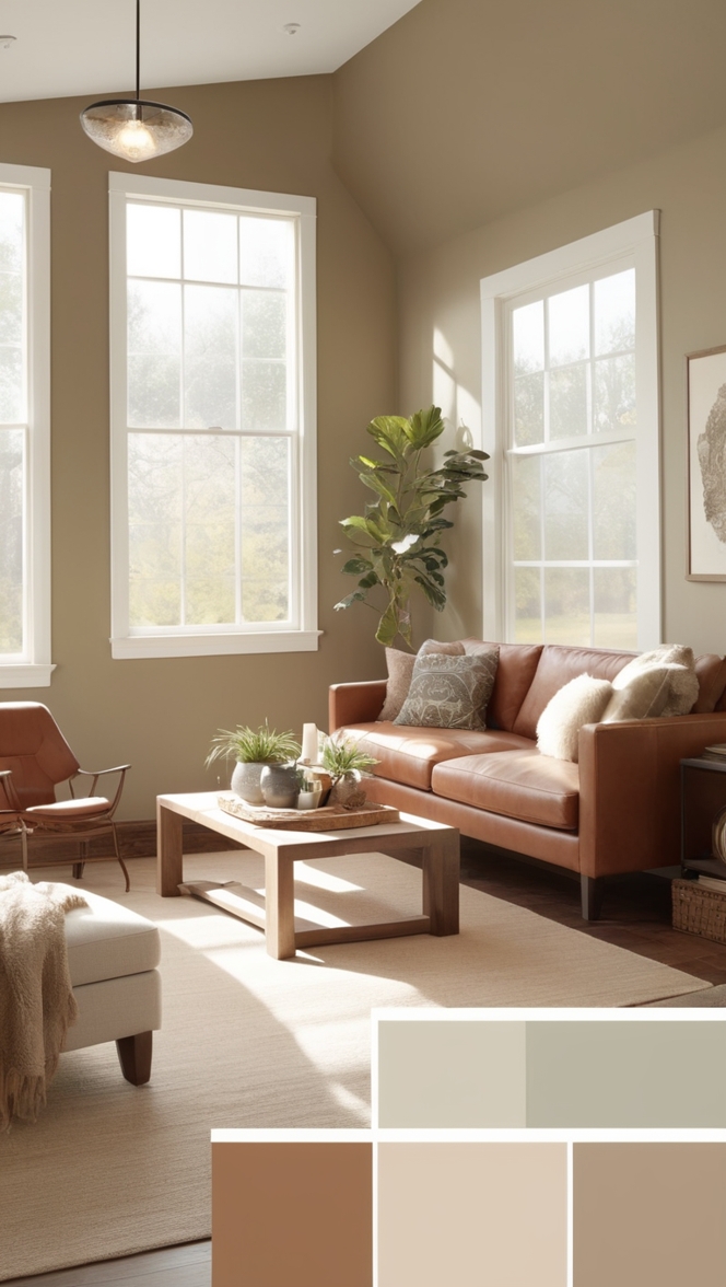 earthy decor, minimalist home design, modern living room, stylish interior design, contemporary decor