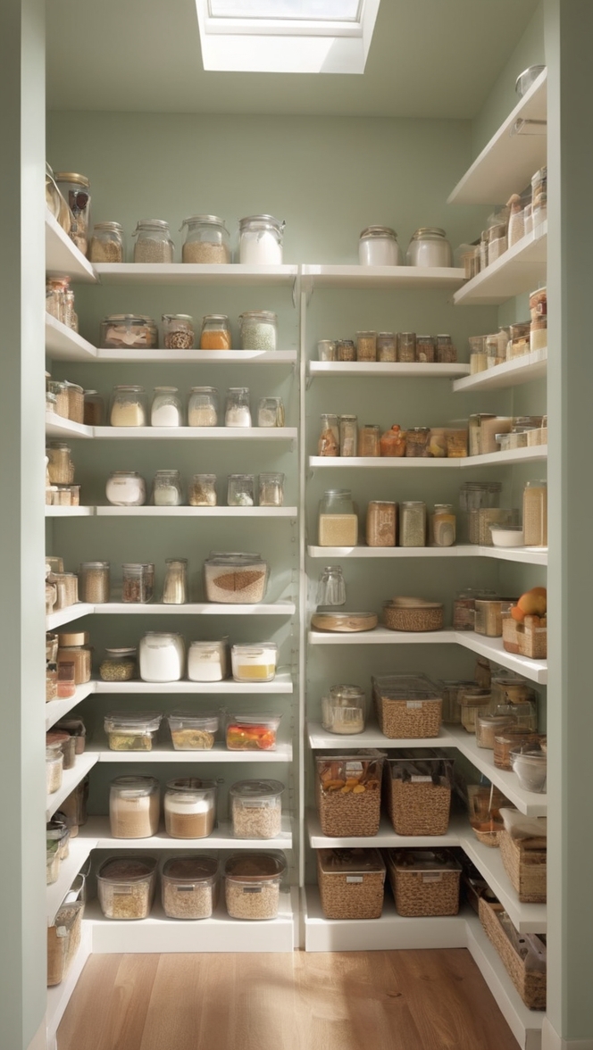kitchen pantry storage ideas, kitchen pantry organization, pantry shelving systems, pantry organization tips, pantry organization solutions