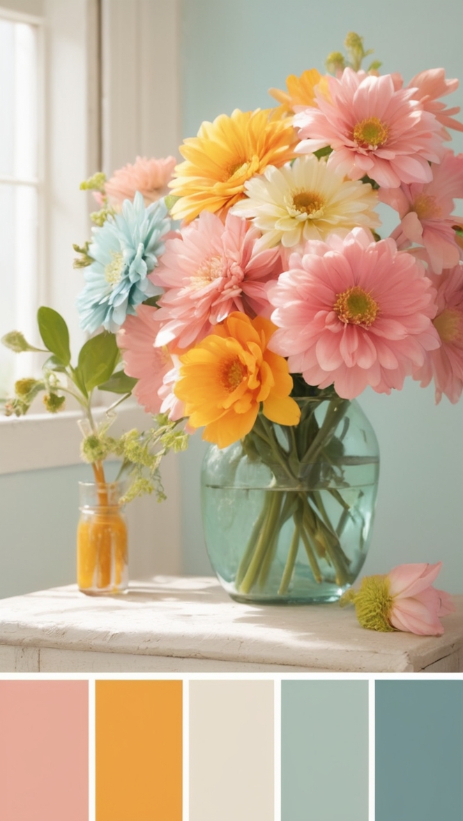 summer color trends, pastel color palette, light and airy colors, trendy summer shades, fashion color trends