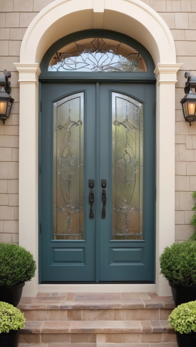 iron door design, front entry door, wrought iron entrance, custom main entry door, luxury iron door