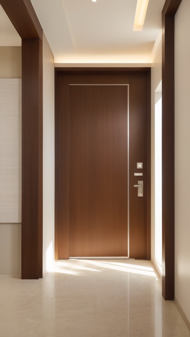 How can I enhance my home’s curb appeal with a stylish main door wall design entrance? ?