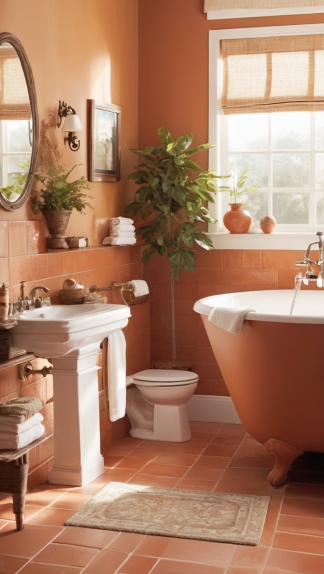 terracotta floor tiles bathroom, terracotta tile flooring, terracotta bathroom tiles, terracotta tile shower, terracotta wall tiles