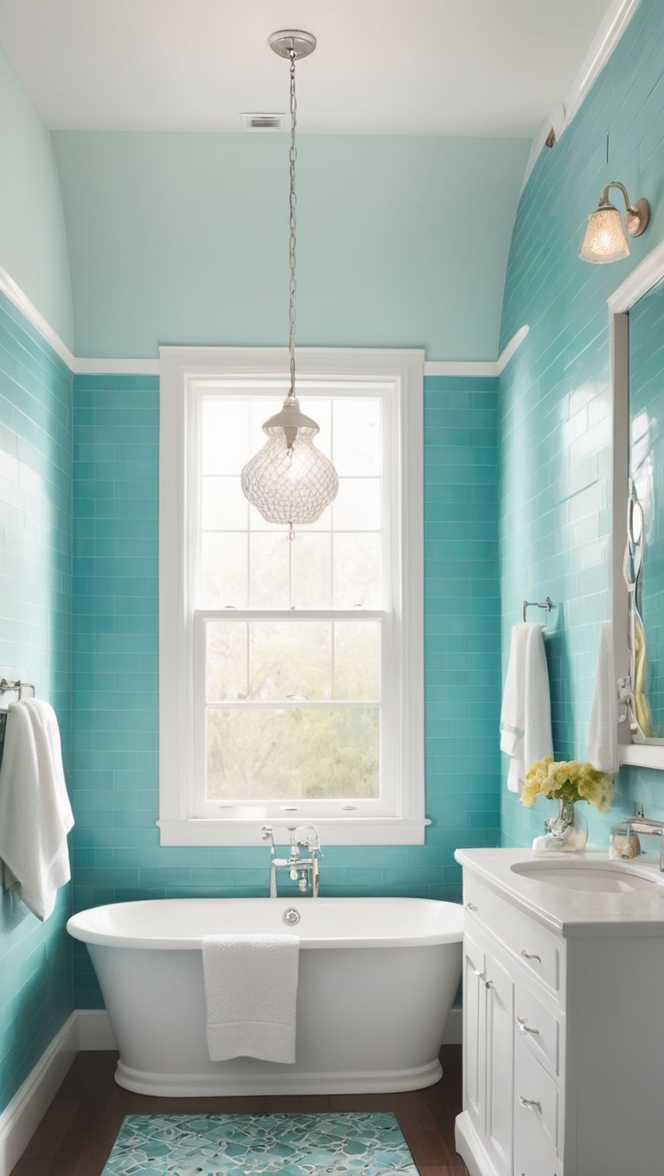 turquoise glass tiles, turquoise mosaic tiles, turquoise subway tiles, turquoise ceramic tiles, turquoise hexagon tiles