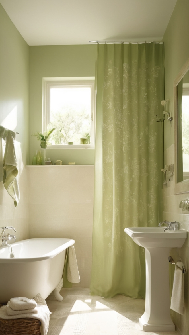 green bathroom decor, beige bathroom tiles, modern green bathroom, beige and green bathroom ideas, luxurious green bathroom