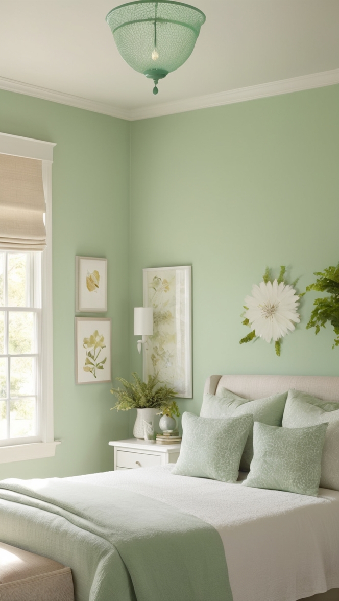 green bedroom decor, green bedroom inspiration, green bedroom design, modern green bedroom, luxury green bedroom