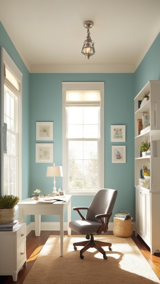 home office setup, work from home space, small home office design, compact office layout, efficient home workspace