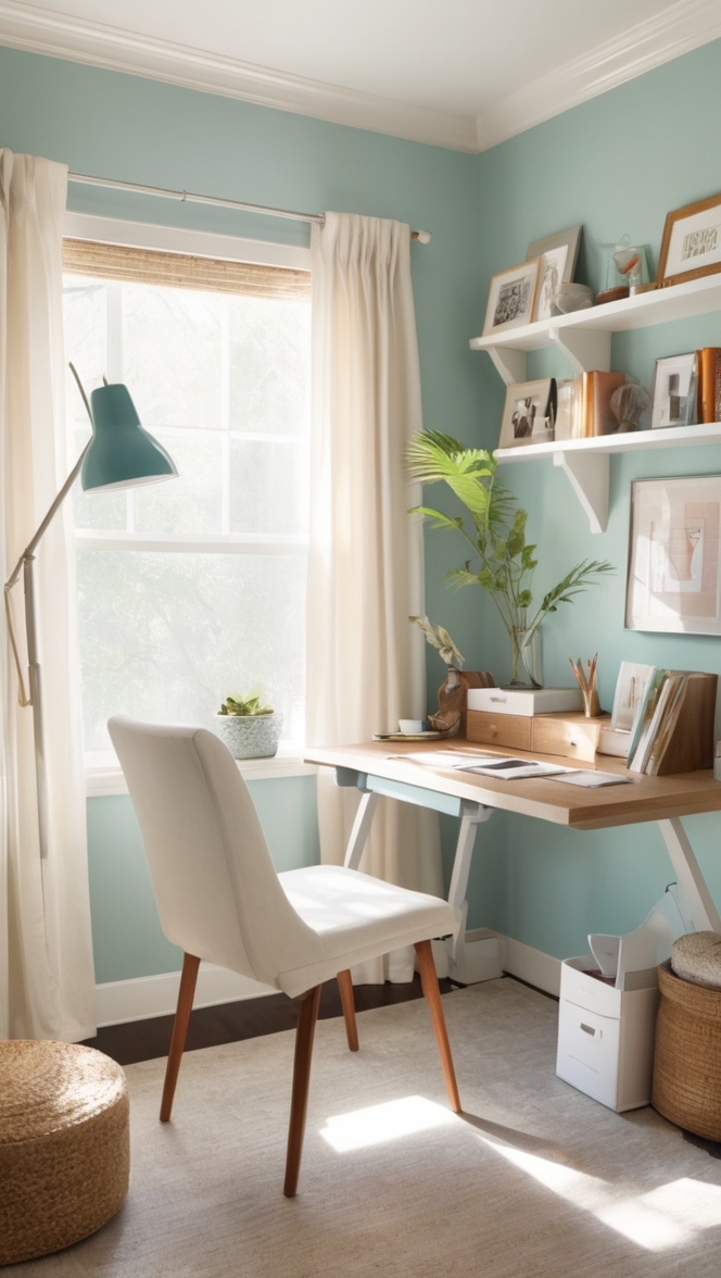 home office desk, ergonomic chair, small office space, adjustable desk, compact workstation