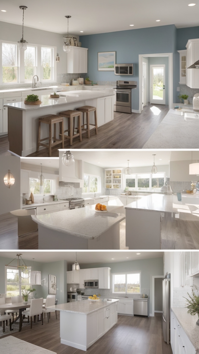 open concept kitchen design, open living room concept, kitchen and living room layout, modern open concept kitchen, open floor plan kitchen living room