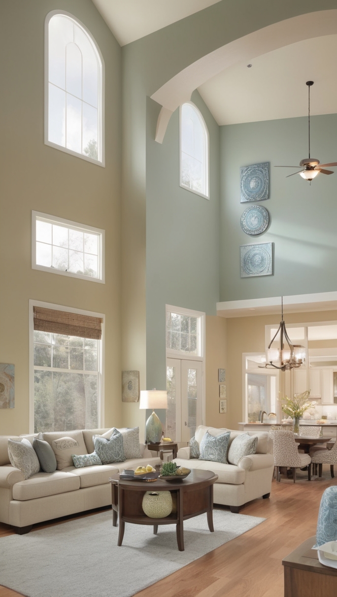 open concept living room, kitchen remodel, home renovation ideas, interior design inspiration, modern farmhouse style