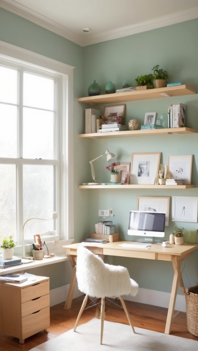 home office furniture, work from home, office decoration ideas, small office space design, creative home office ideas