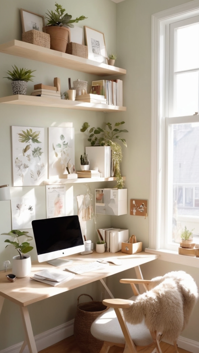 aesthetic office furniture,aesthetic desk accessories,aesthetic office decor,aesthetic workspace ideas,modern home office design