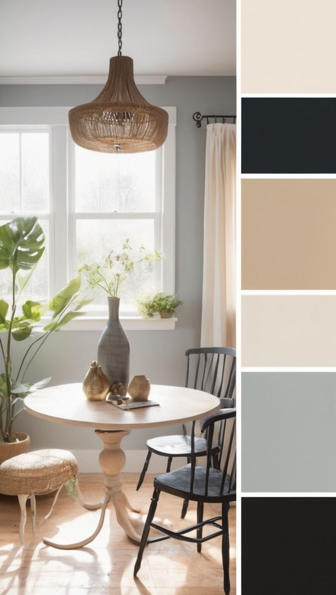 black color scheme, dark color palette, black theme, monochromatic black, all-black design palette