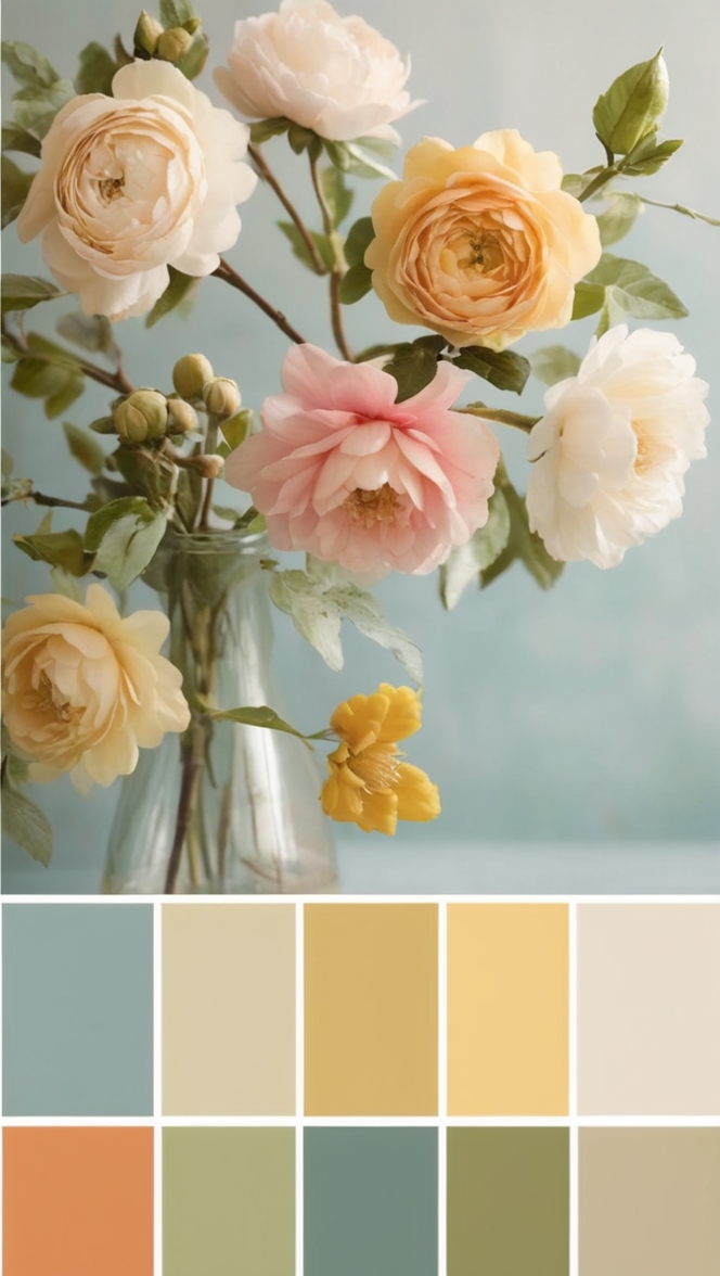 vibrant color schemes, striking color combinations, eye-catching color palettes, vivid color choices, dramatic color options