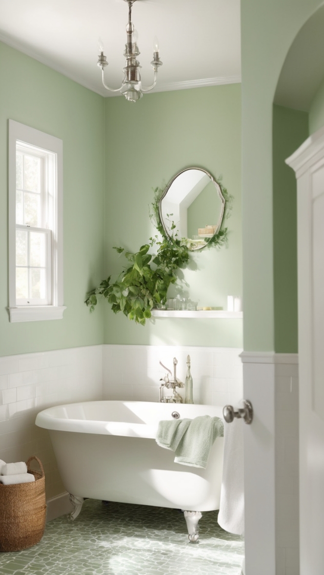 green bathroom decor, bathroom design ideas, white bathroom accessories, modern bathroom design, stylish bathroom renovation