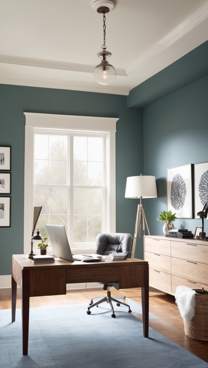 home office decor, masculine office design, modern office furniture, stylish home office, contemporary office accessories