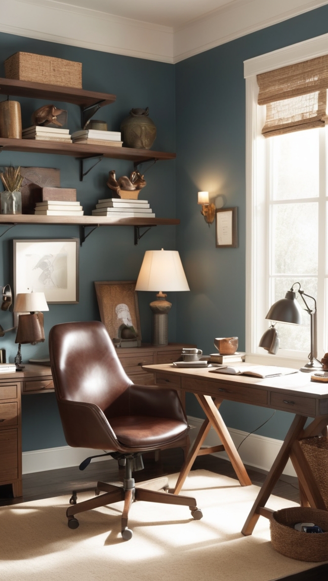 home office furniture, ergonomic office chair, stylish office decor, executive office desk, modern office accessories