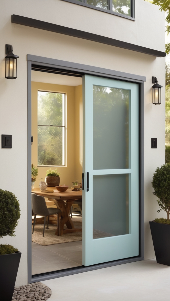 metal sliding door, outdoor sliding door, modern sliding door, steel sliding door, contemporary sliding door