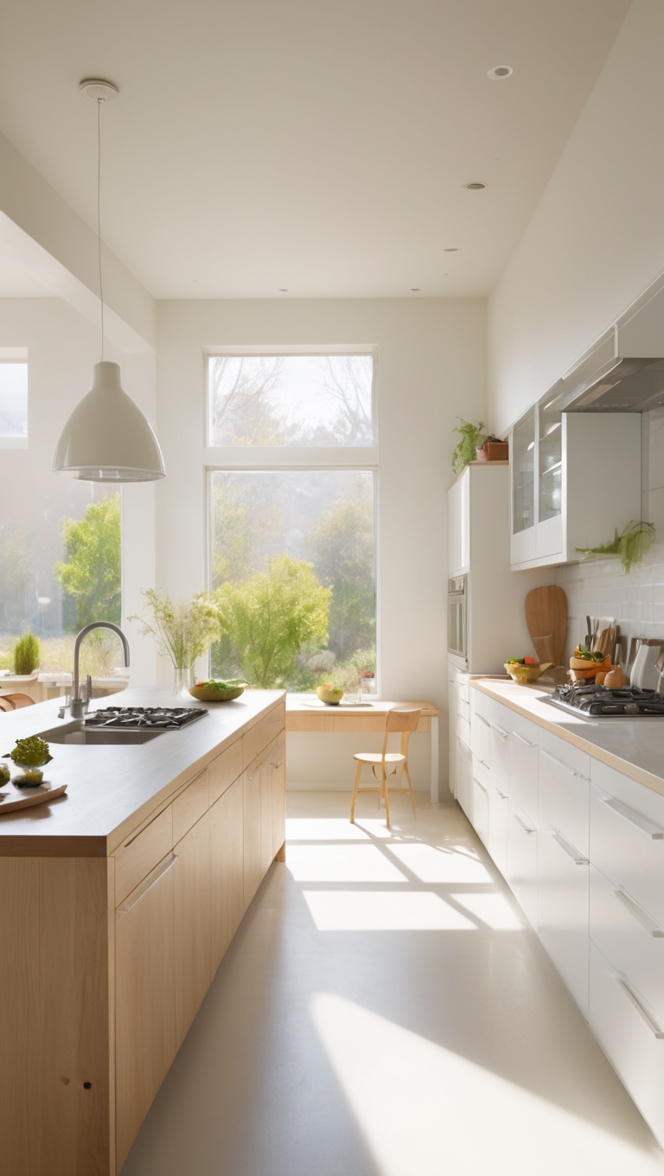 modern kitchen design, kitchen remodel, spacious kitchen layout, contemporary kitchen renovation, kitchen renovation services