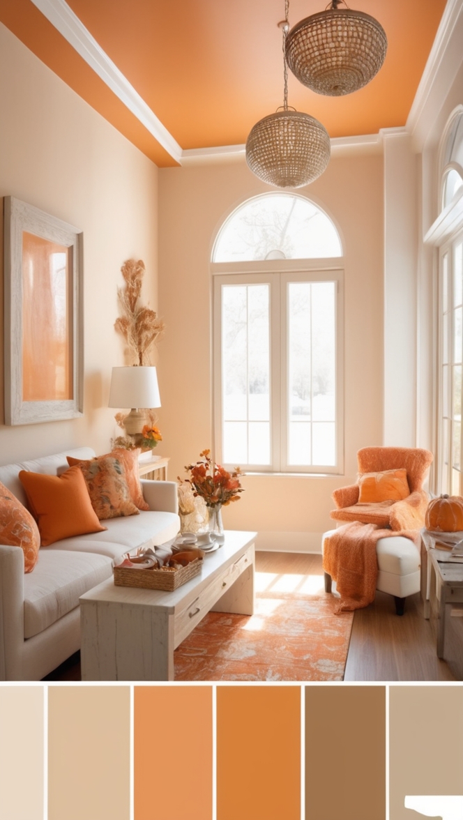 orange paint color, orange interior design, orange color scheme, best orange paint, orange home decor