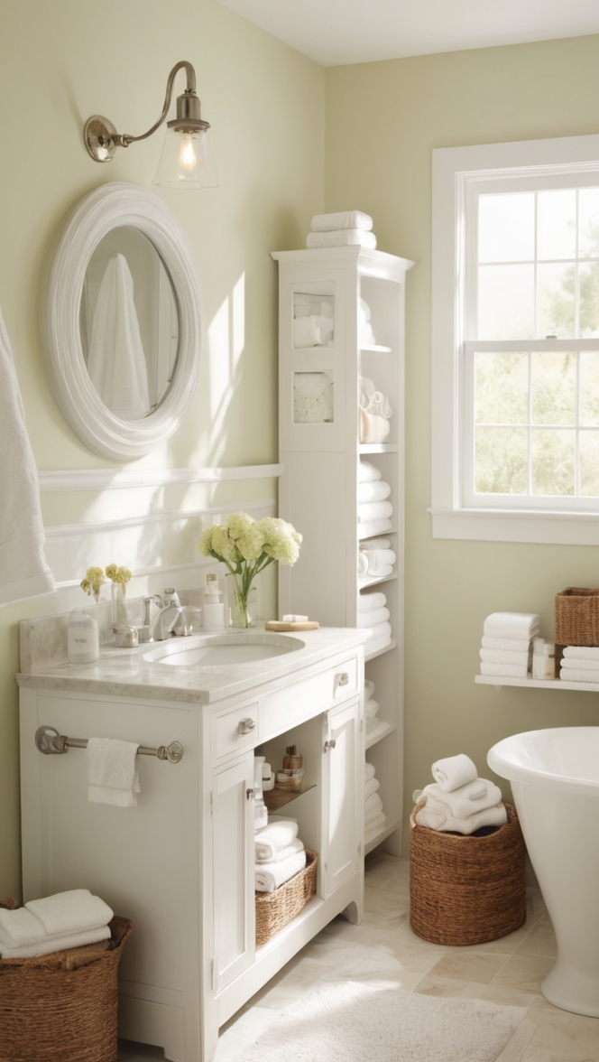 bathroom storage organization, bathroom shelving ideas, small bathroom wall cabinet, bathroom storage baskets, small bathroom vanity with storage