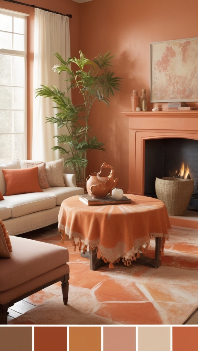 terracotta paint colors, terracotta color scheme, terracotta color palette ideas, terracotta color combinations, terracotta wall paint
