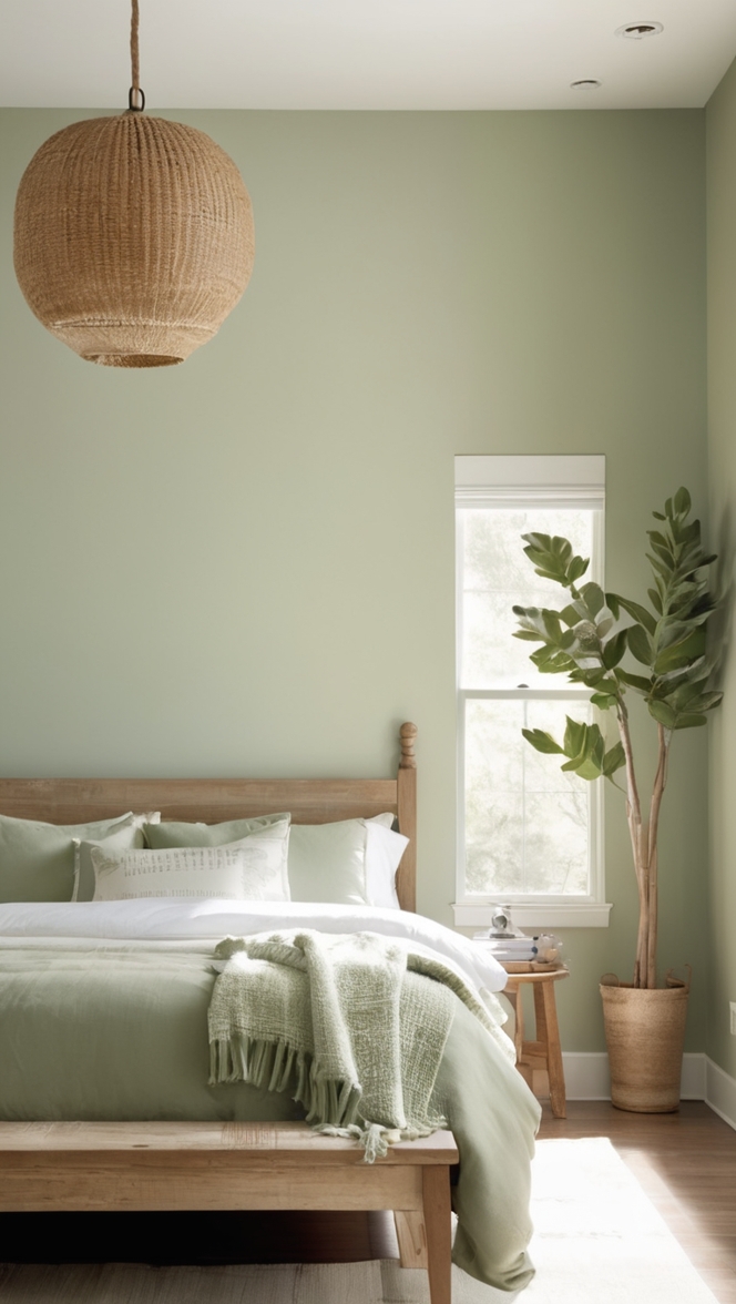 soothing green bedroom
sage green decor
white and sage green
green and white bedroom
sage green bedroom ideas