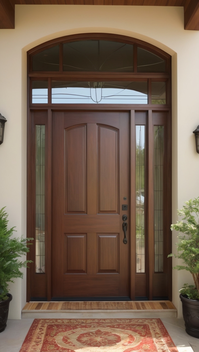wooden front door, custom wood doors, luxury entrance doors, solid wood entry doors, elegant wooden doors