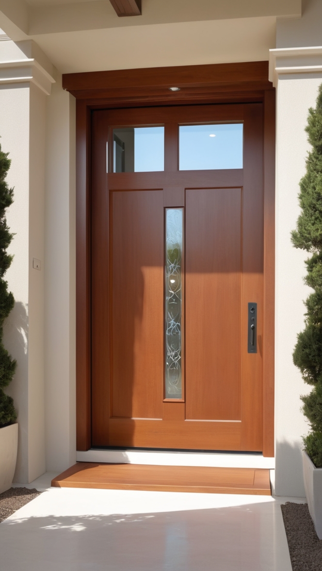 wooden front door, custom wood doors, luxury entrance doors, solid wood entry doors, elegant wooden doors
