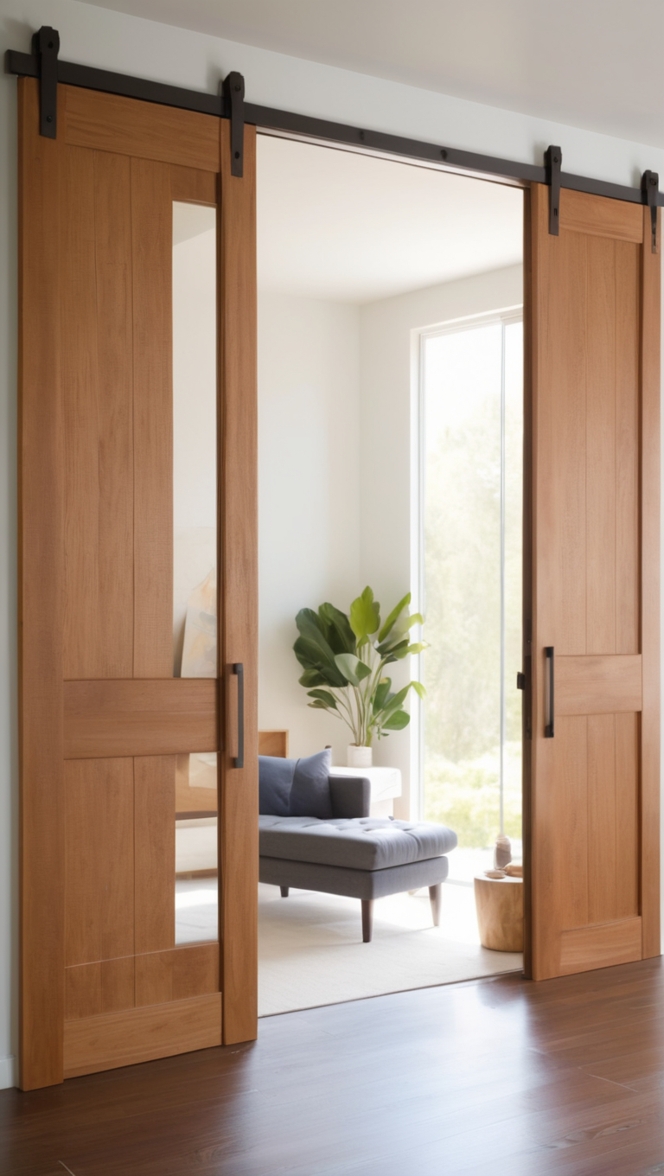wooden sliding doors, interior sliding doors, barn door design, modern sliding doors, custom sliding doors