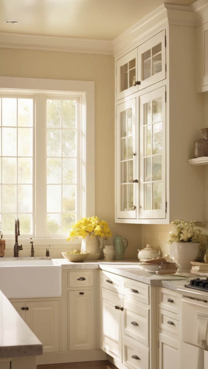 antique white kitchen cabinets, white kitchen cabinets, antique cabinets, vintage kitchen cabinets, elegant white cabinets