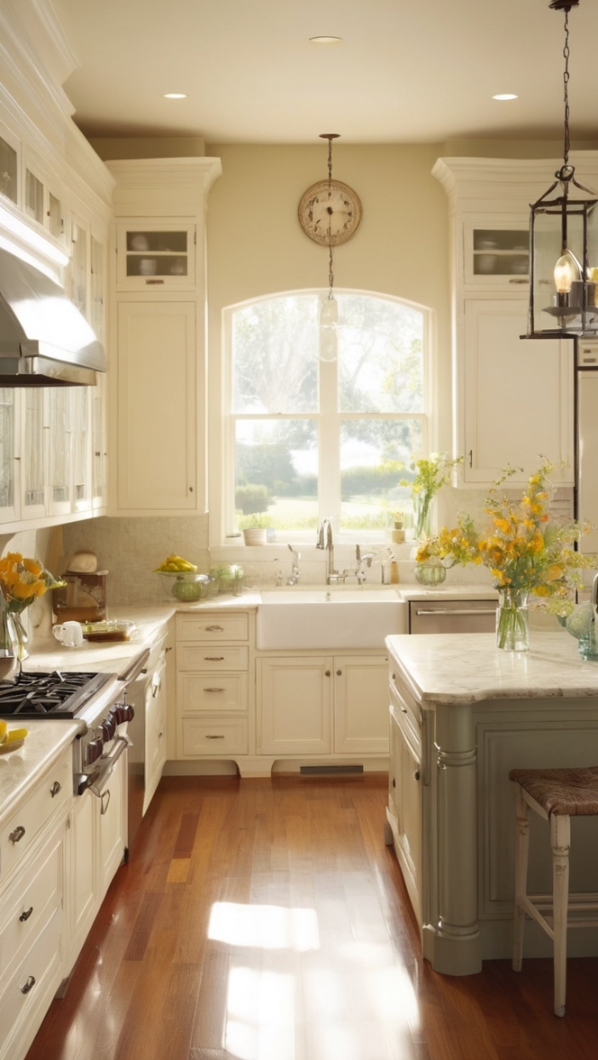 antique white kitchen cabinets, white kitchen cabinets, antique cabinets, vintage kitchen cabinets, elegant white cabinets