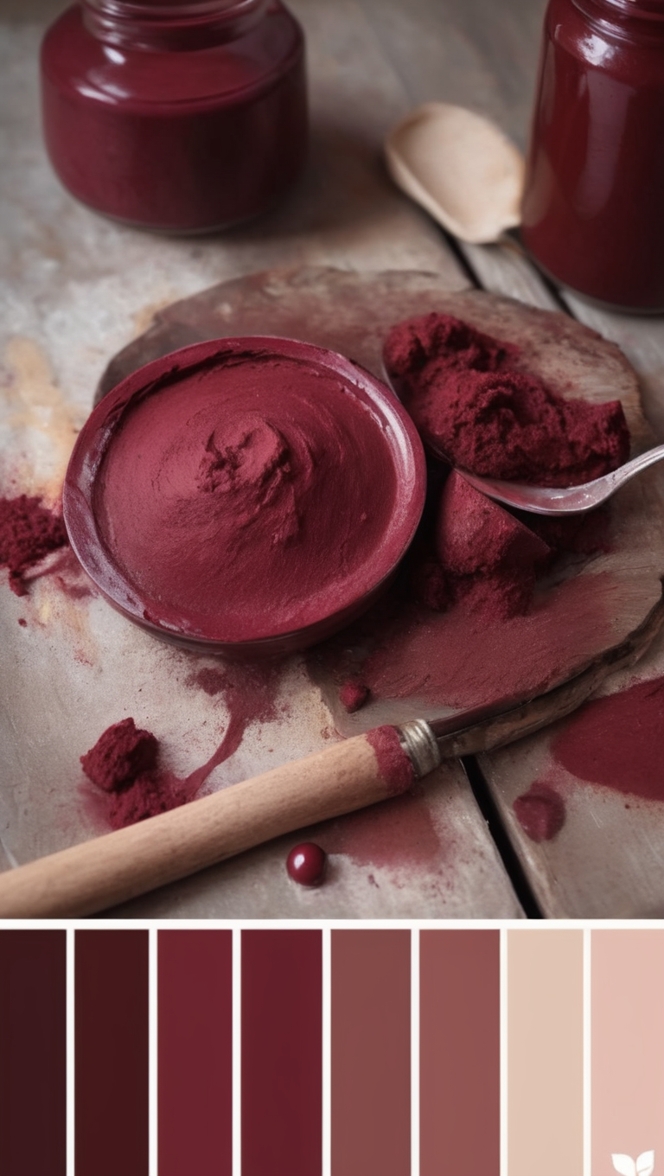 How would you incorporate the maroon color palette into your home decor? ?