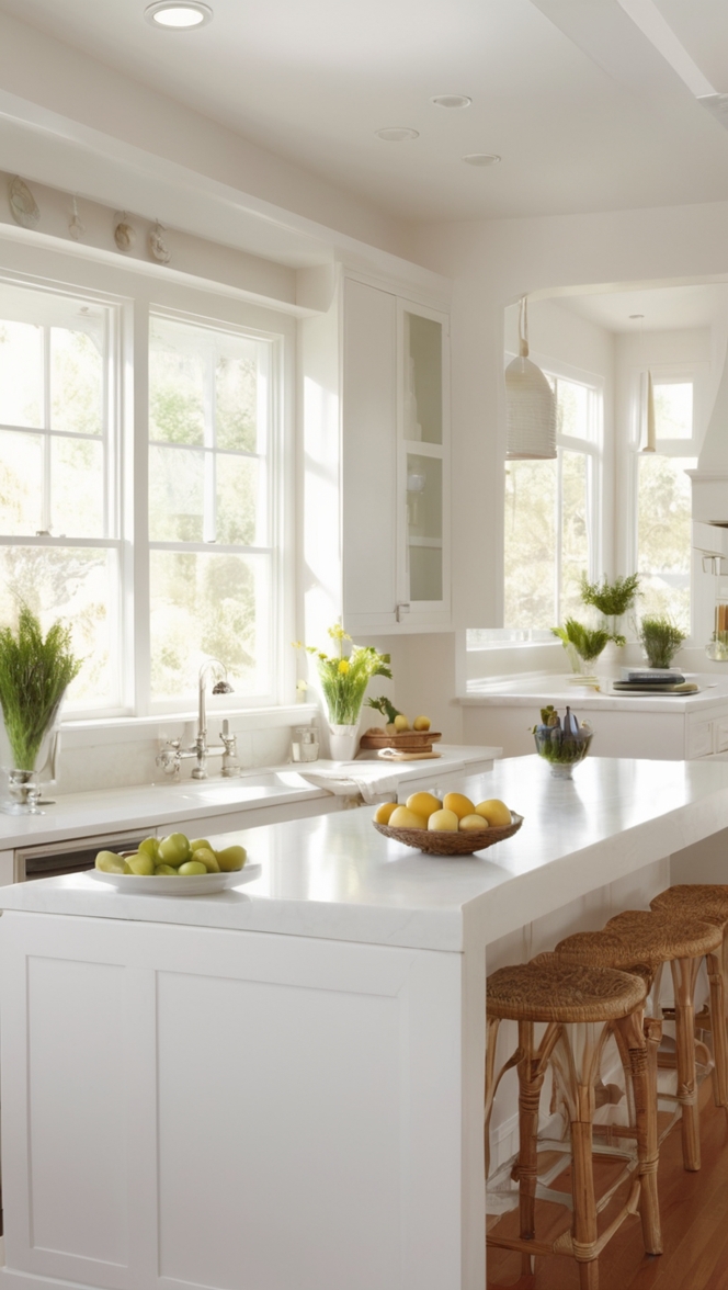 White marble countertops, Quartz kitchen countertops, Solid surface countertops, Granite countertops, Laminate kitchen countertops
