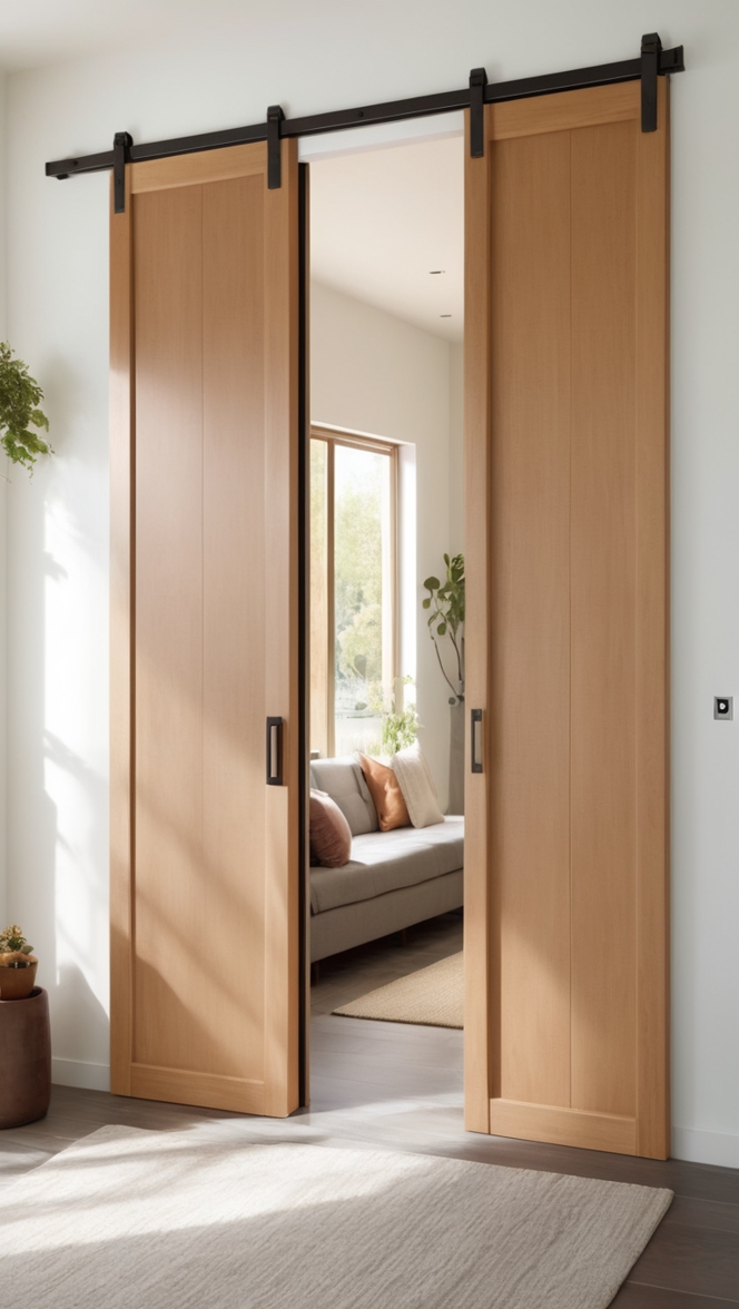 wooden sliding doors, modern interior doors, custom sliding door designs, contemporary barn doors, sliding closet door ideas