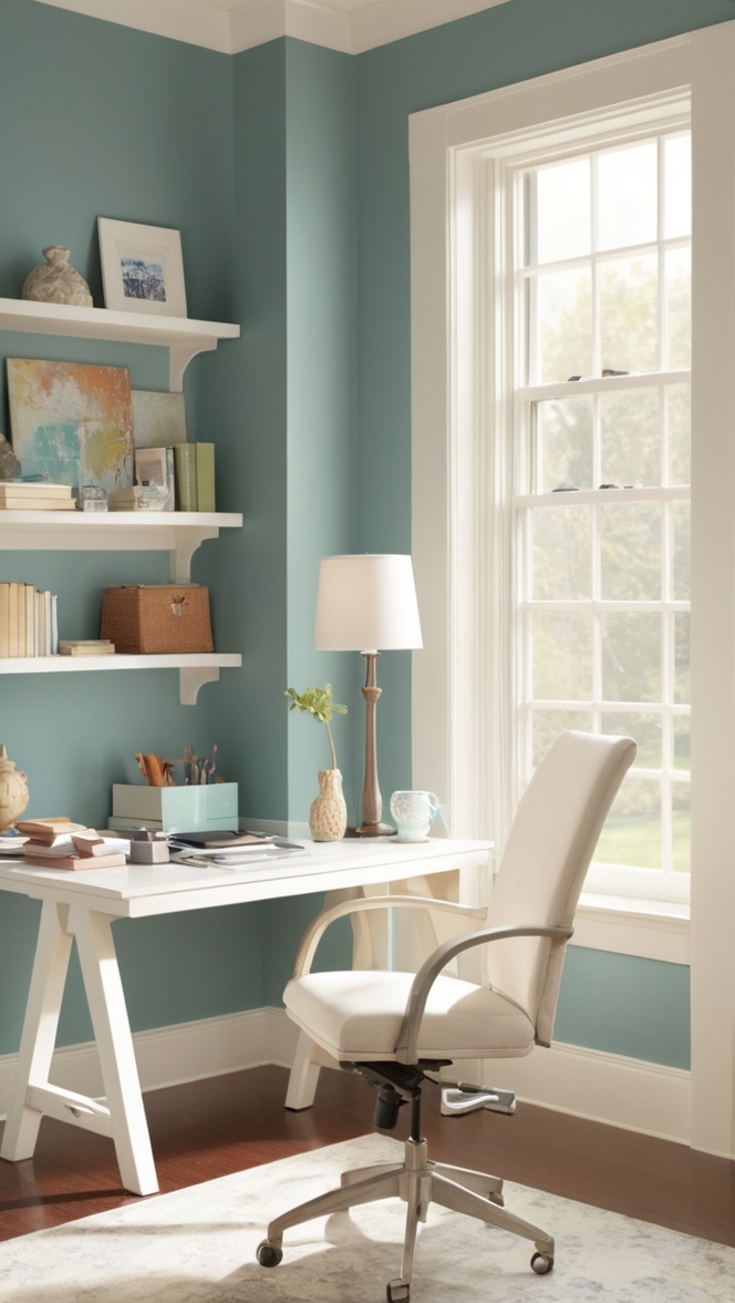 Home office desk, Office organization, Home office furniture, Remote work setup, Small office space