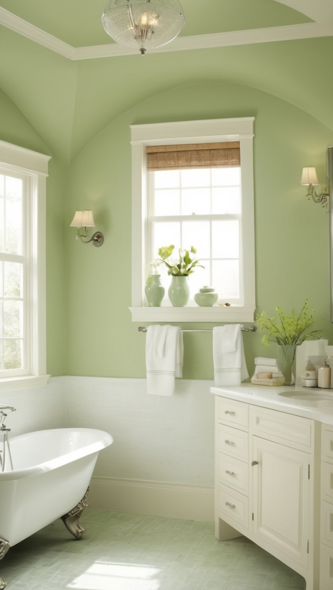 green bathroom decor, modern bathroom design, luxury bathroom accessories, eco-friendly bathroom products, stylish bathroom fixtures