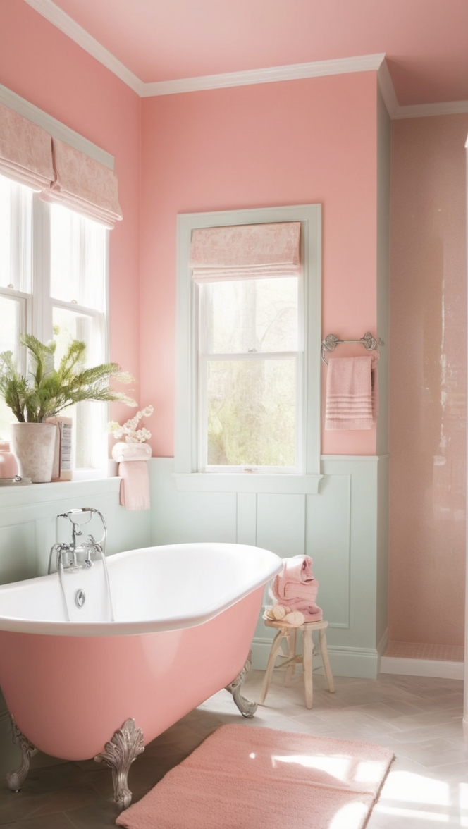 pink bathroom decor, pink bathroom accessories, pink bathroom tiles, pink bathroom ideas, pink bathroom rugs