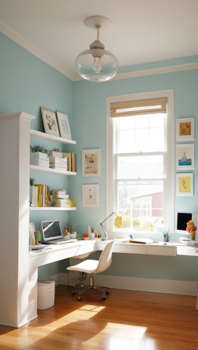 What are some creative small office ideas for my home space? ?