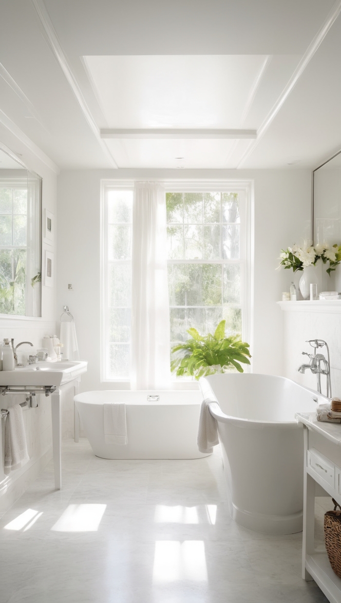 What are your thoughts on designing an all-white bathroom? ?