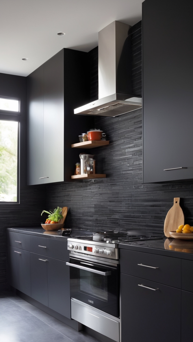 What are your favorite black kitchen backsplash ideas? ?