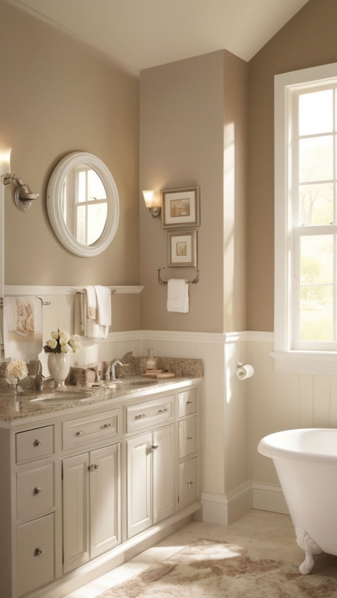 brown and white bathroom decor, luxury brown and white bathroom, modern brown and white bathroom, elegant brown and white bathroom, stylish brown and white bathroom